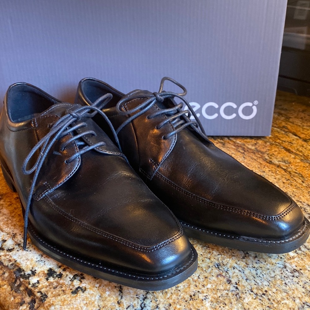 Men's Calcan Apron Toe Tie Oxford US 6-6.5 Black